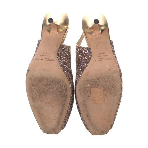 ❤️Jimmy Choo Glitter Slingback Heels❤️ - Picture 5 of 5